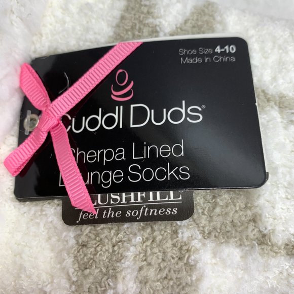 Hue Geo Stripe Boot Socks 2 pair, Aromasoles Double Layer, Sherpa Socks O/S NWT - Picture 14 of 14